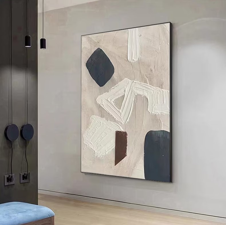 Beige Abstract Painting #ABSY404