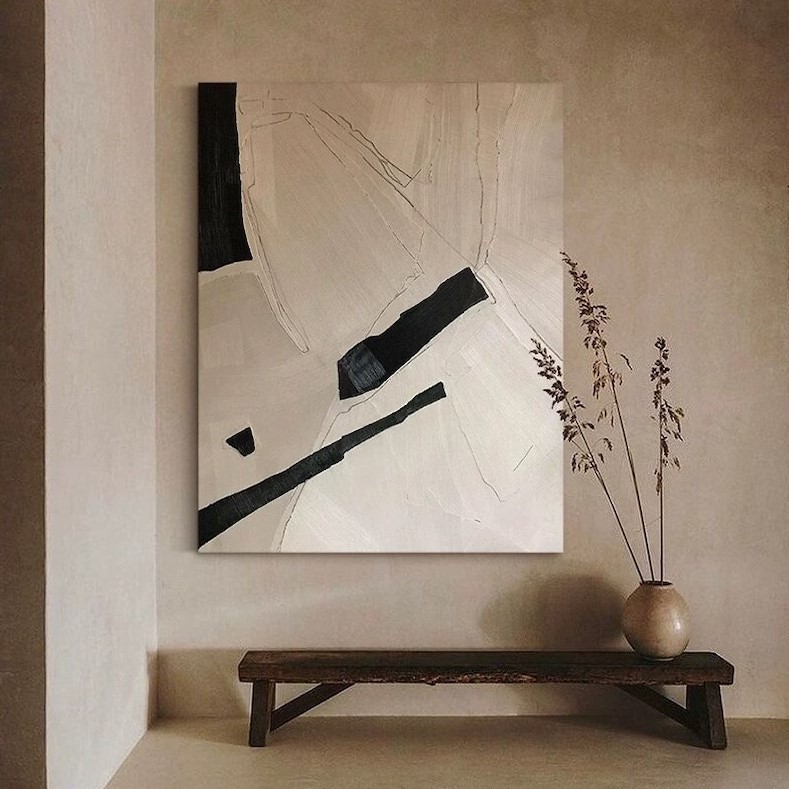 Minimalist Textured Painting #ABSY412