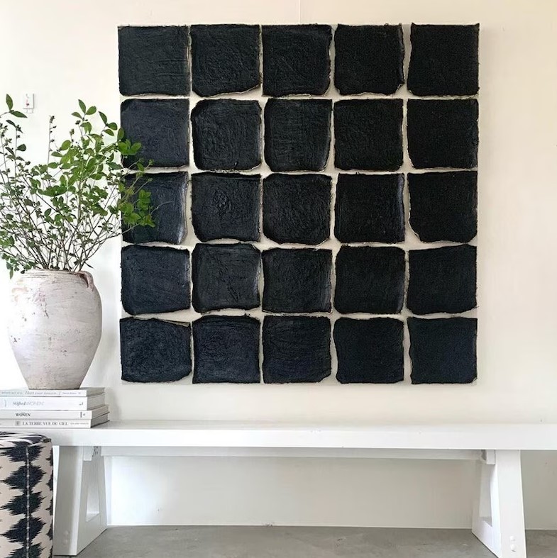 Black Textured Painting #ABSY422