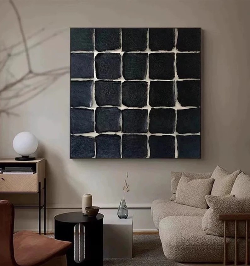 Black Textured Painting #ABSY422