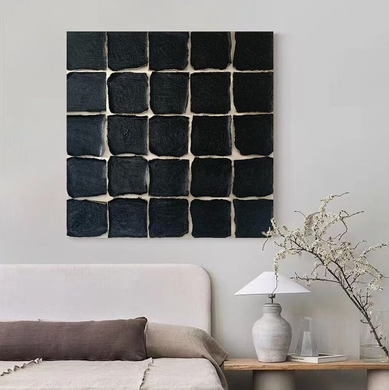 Black Textured Painting #ABSY422