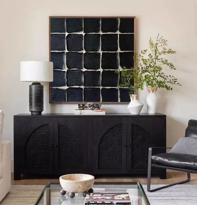 Black Textured Painting #ABSY422
