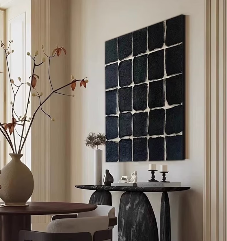 Black Textured Painting #ABSY422