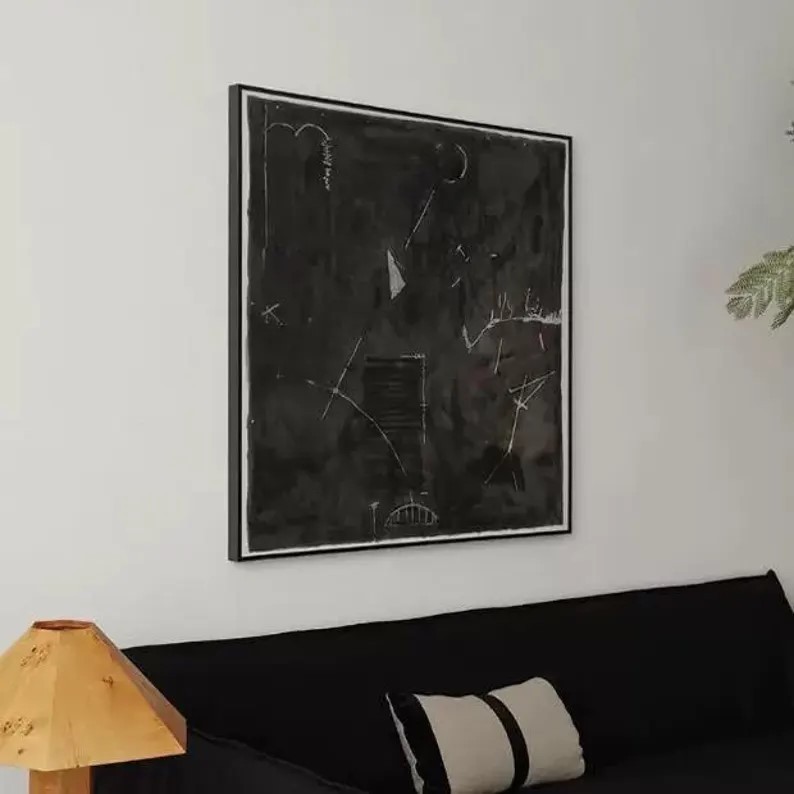 Black Abstract Painting #ABSY423