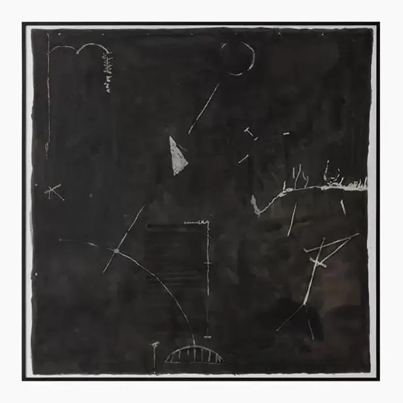 Black Abstract Painting #ABSY423