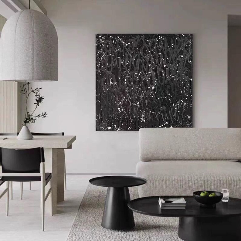 Black Abstract Art #ABSY424
