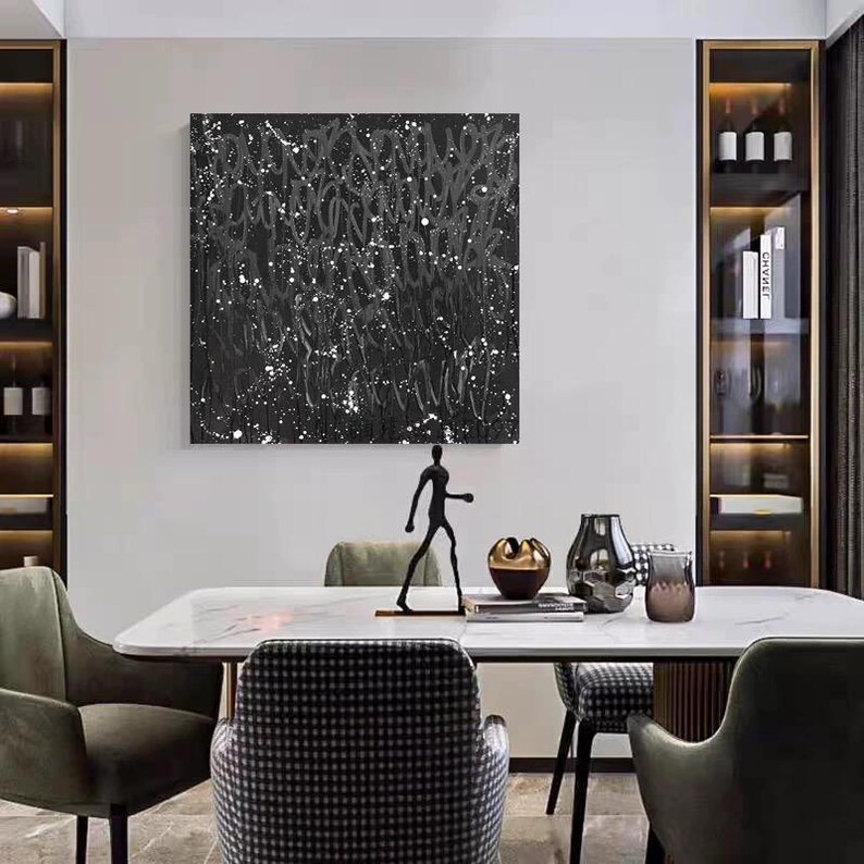 Black Abstract Art #ABSY424