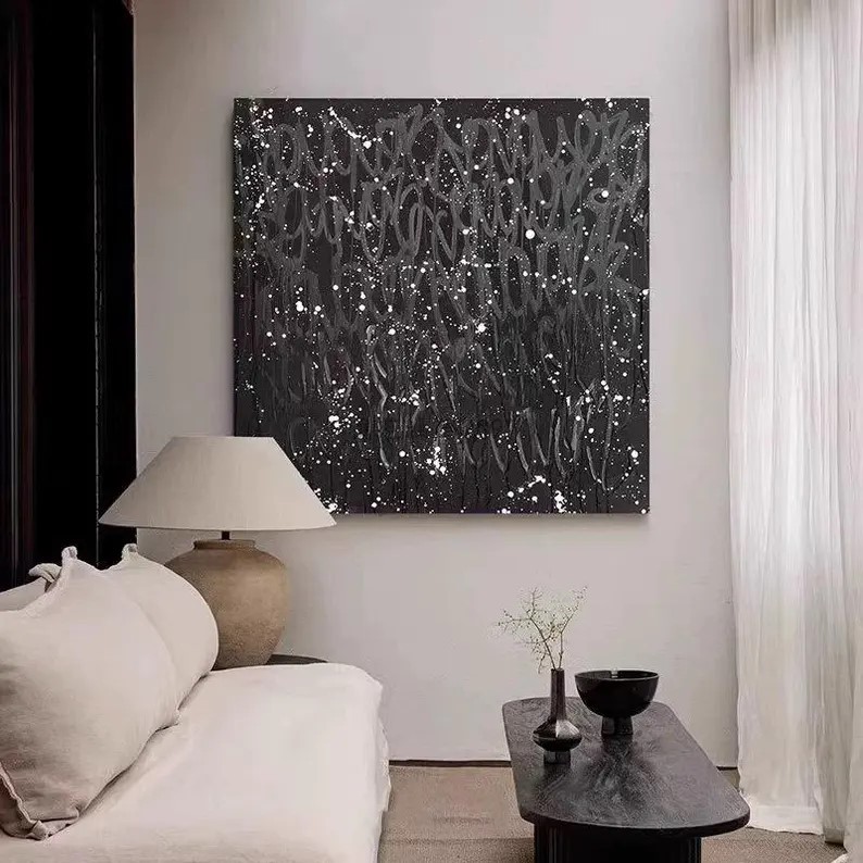 Black Abstract Art #ABSY424