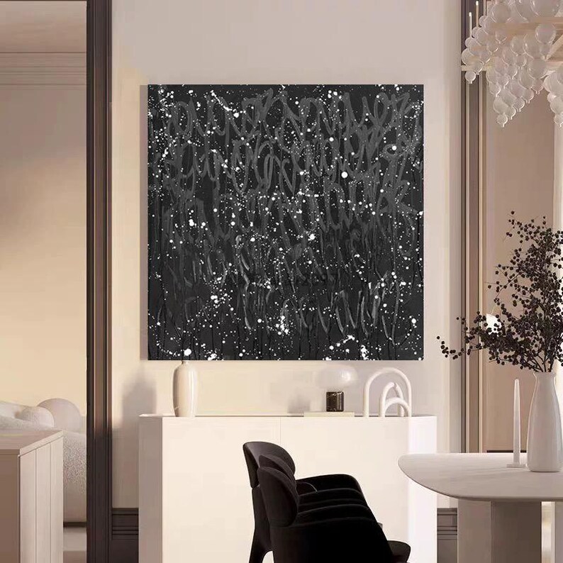 Black Abstract Art #ABSY424
