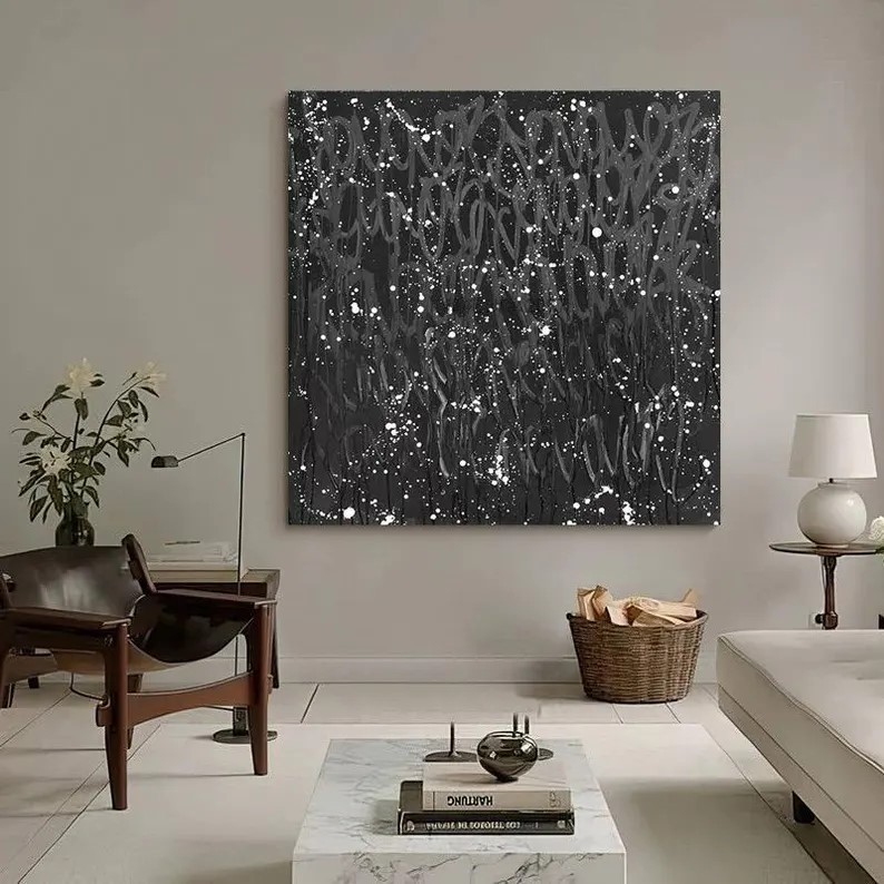Black Abstract Art #ABSY424