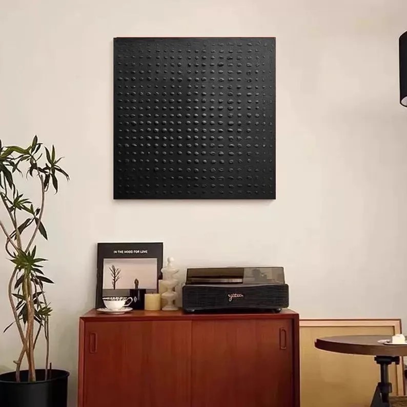 Black Abstract Painting #ABSY425