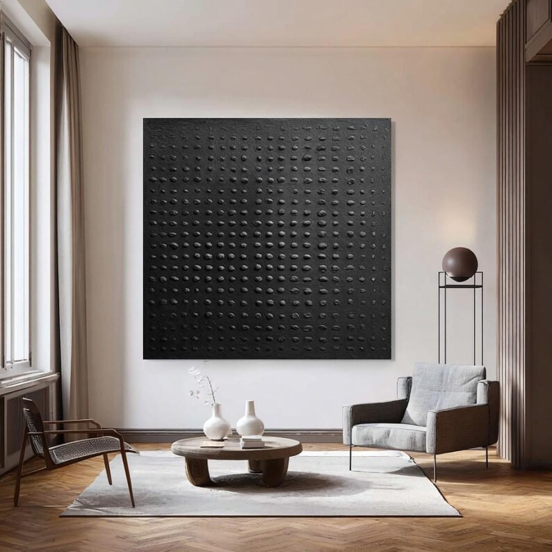 Black Abstract Painting #ABSY425