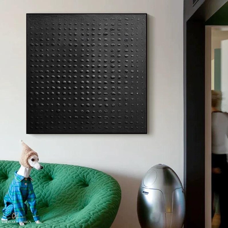 Black Abstract Painting #ABSY425