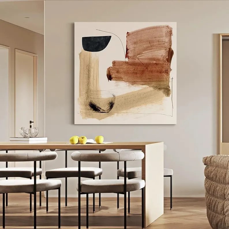 Brown Abstract Painting #ABSY433
