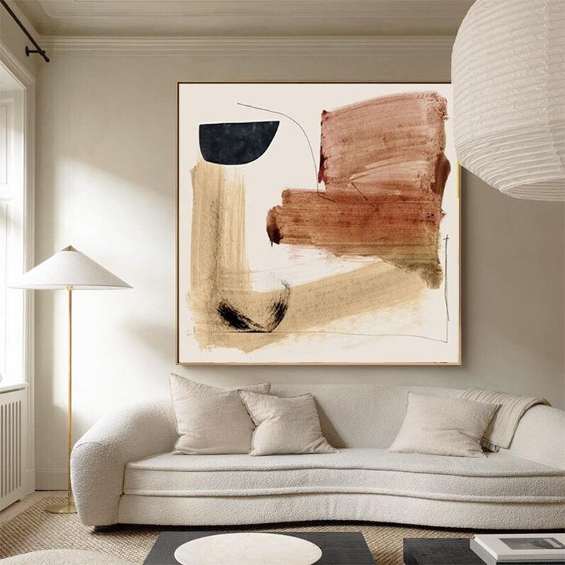 Brown Abstract Painting #ABSY433