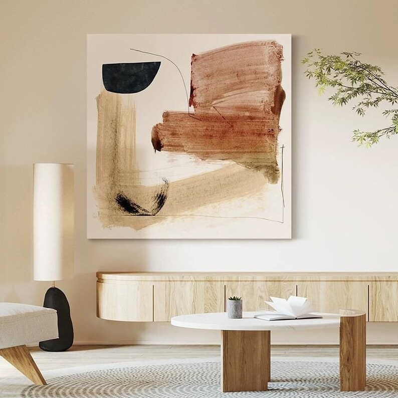 Brown Abstract Painting #ABSY433