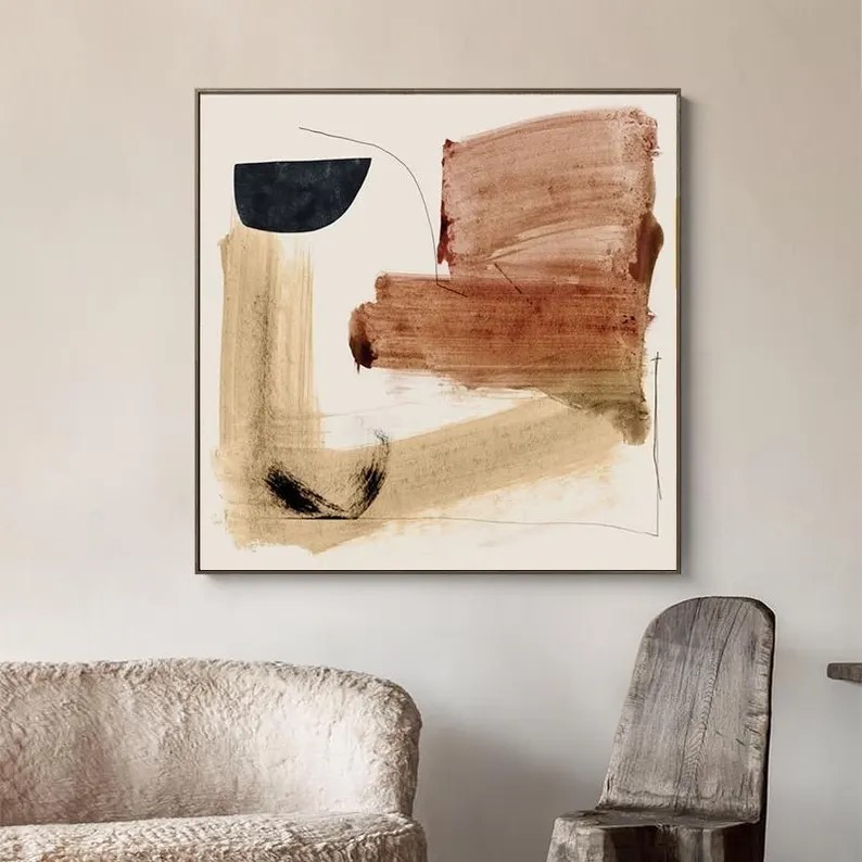 Brown Abstract Painting #ABSY433
