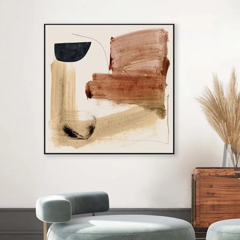 Brown Abstract Painting #ABSY433