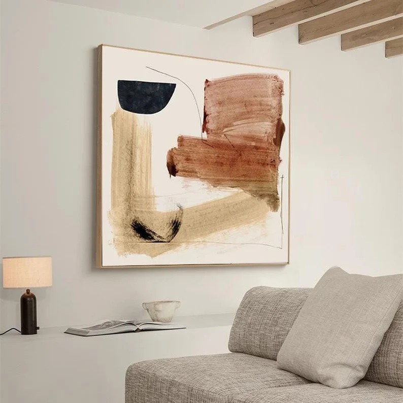 Brown Abstract Painting #ABSY433