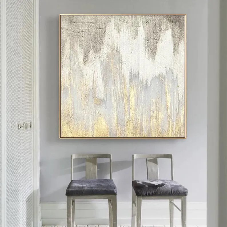 Gold Abstract Painting #ABSY452