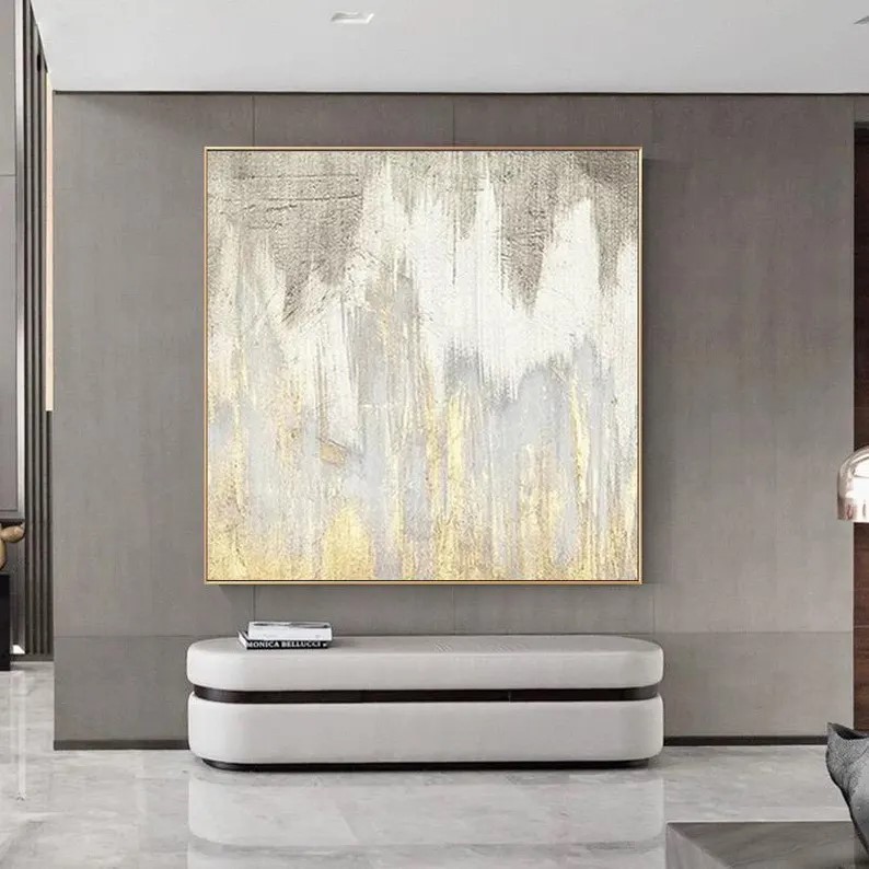 Gold Abstract Painting #ABSY452