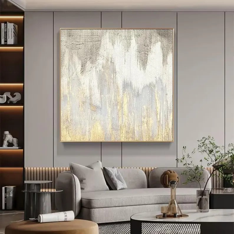 Gold Abstract Painting #ABSY452