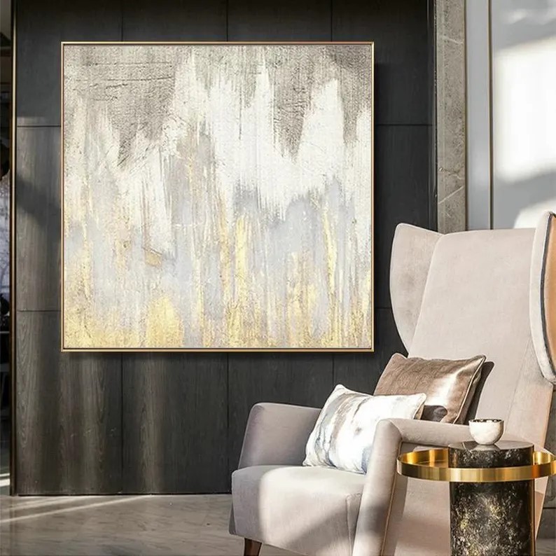Gold Abstract Painting #ABSY452