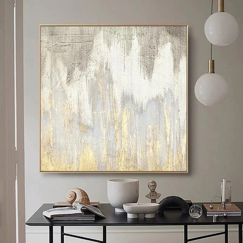 Gold Abstract Painting #ABSY452