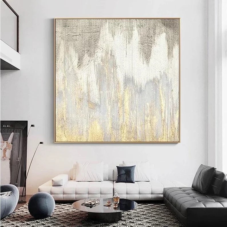 Gold Abstract Painting #ABSY452