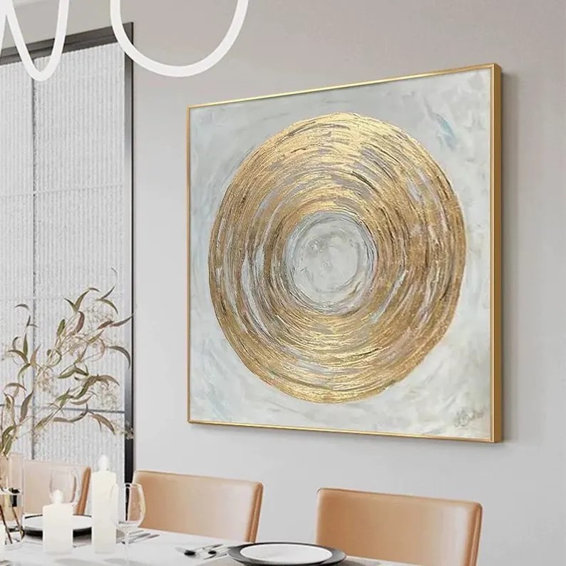 Gold Abstract Painting #ABSY453
