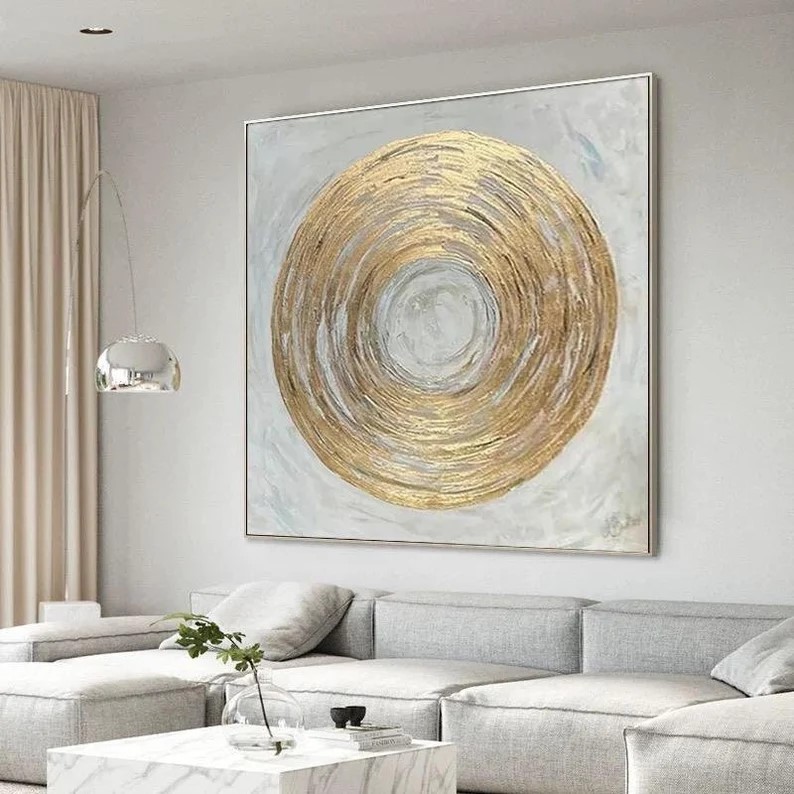 Gold Abstract Painting #ABSY453