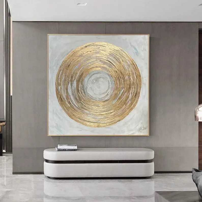 Gold Abstract Painting #ABSY453