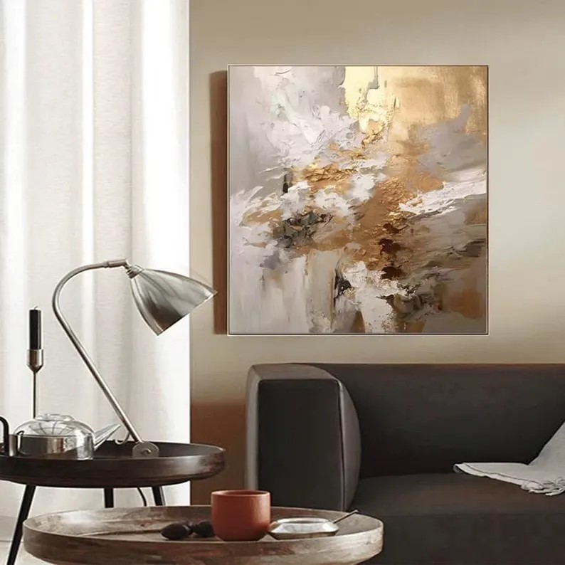Gold Leaf Wall Art #ABSY454