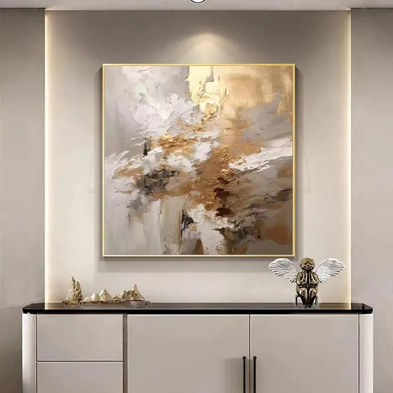Gold Leaf Wall Art #ABSY454
