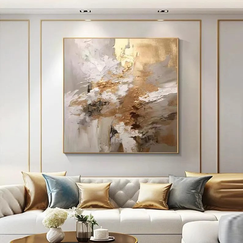 Gold Leaf Wall Art #ABSY454