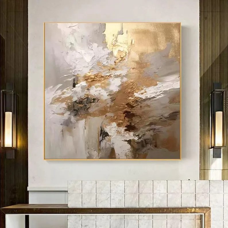 Gold Leaf Wall Art #ABSY454