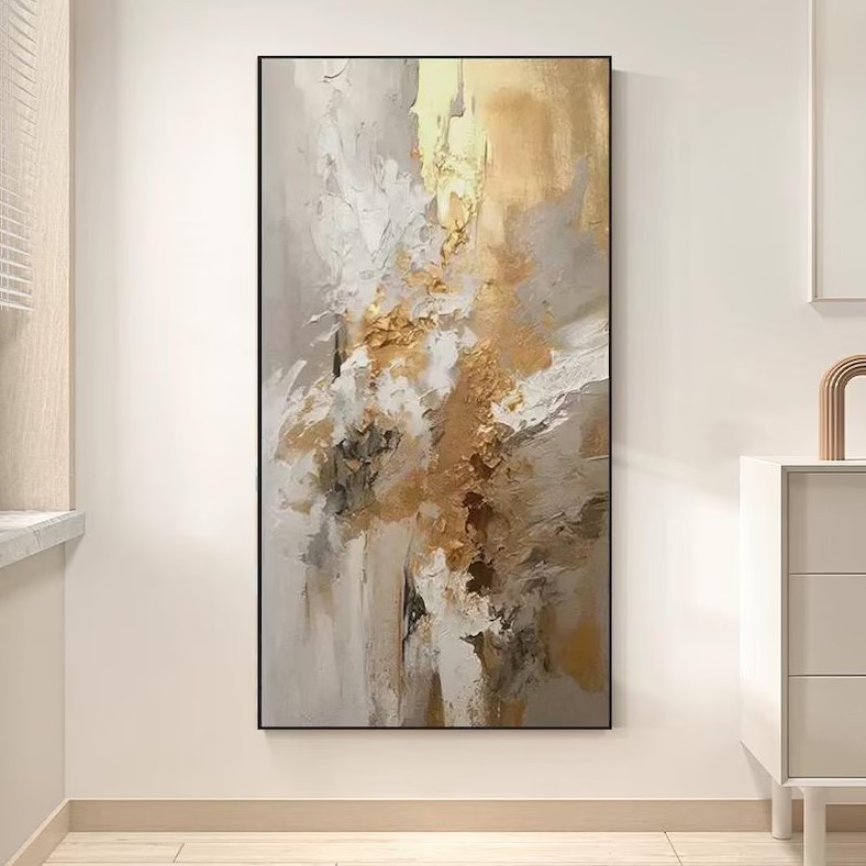 Gold Abstract Painting #ABSY456