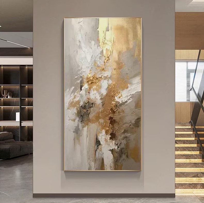 Gold Abstract Painting #ABSY456