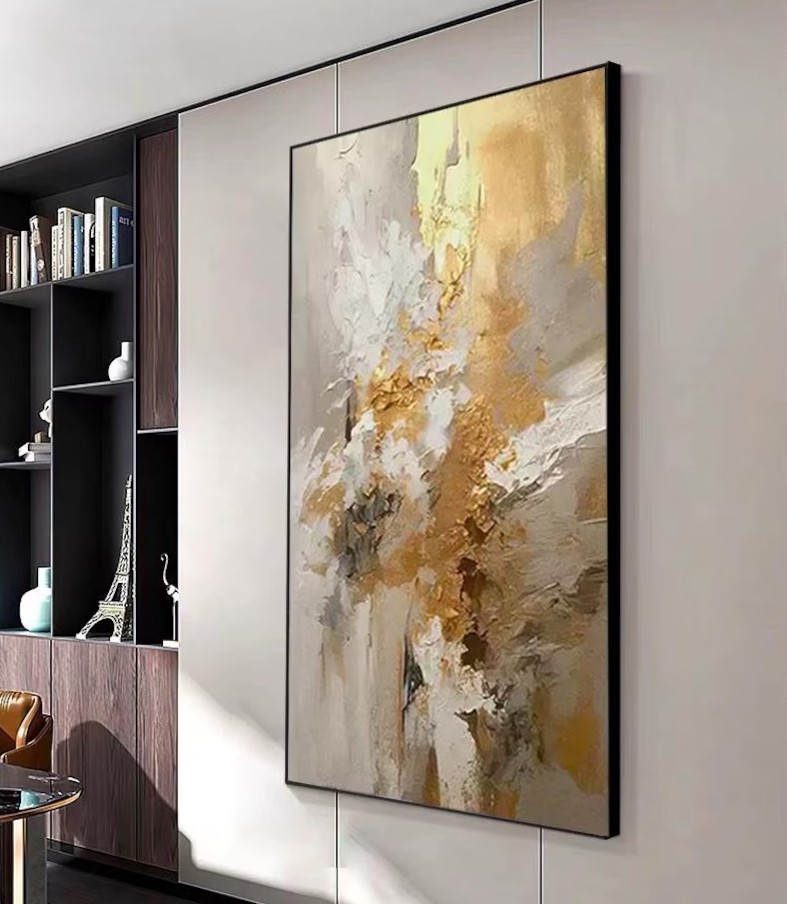 Gold Abstract Painting #ABSY456