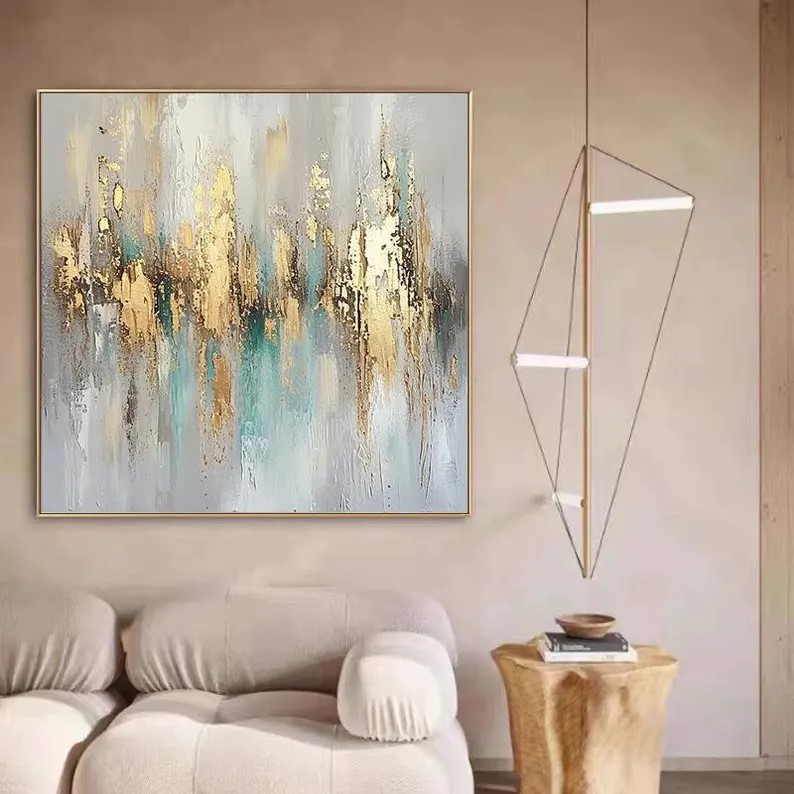 Gold Abstract Painting #ABSY460