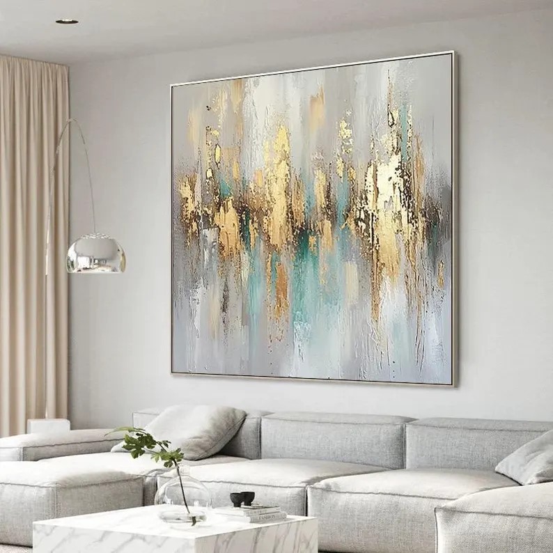 Gold Abstract Painting #ABSY460
