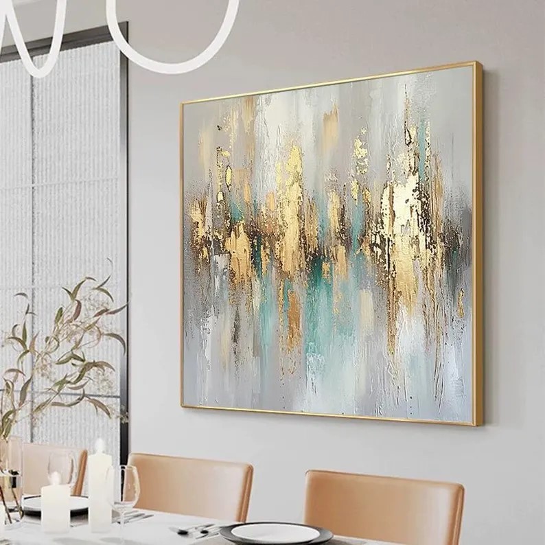Gold Abstract Painting #ABSY460