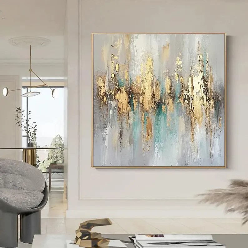 Gold Abstract Painting #ABSY460