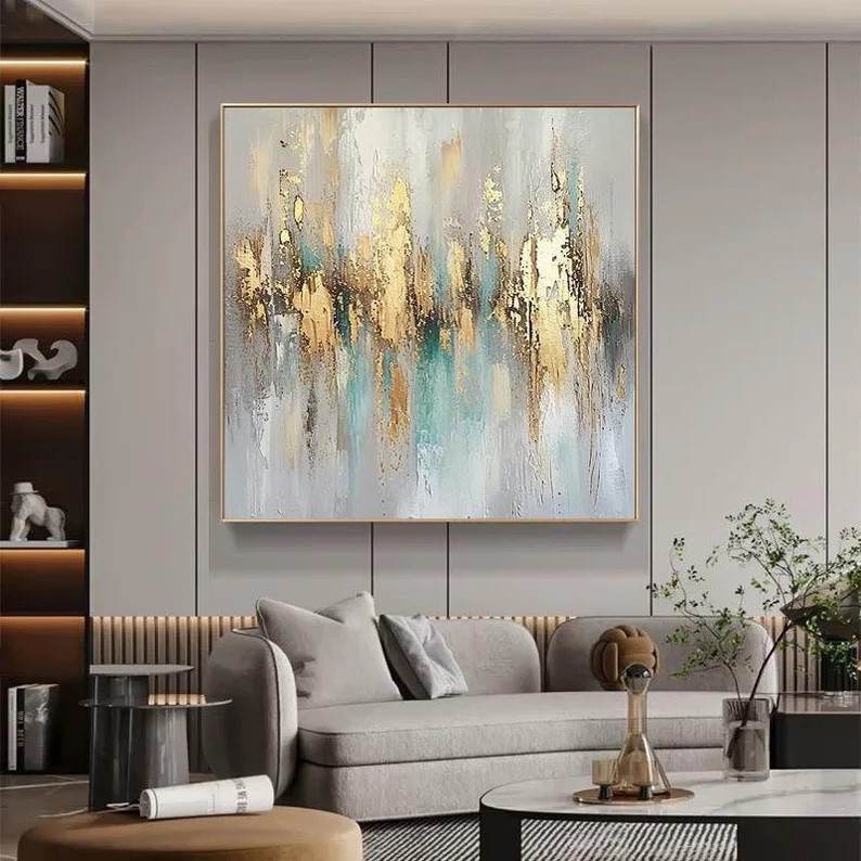 Gold Abstract Painting #ABSY460