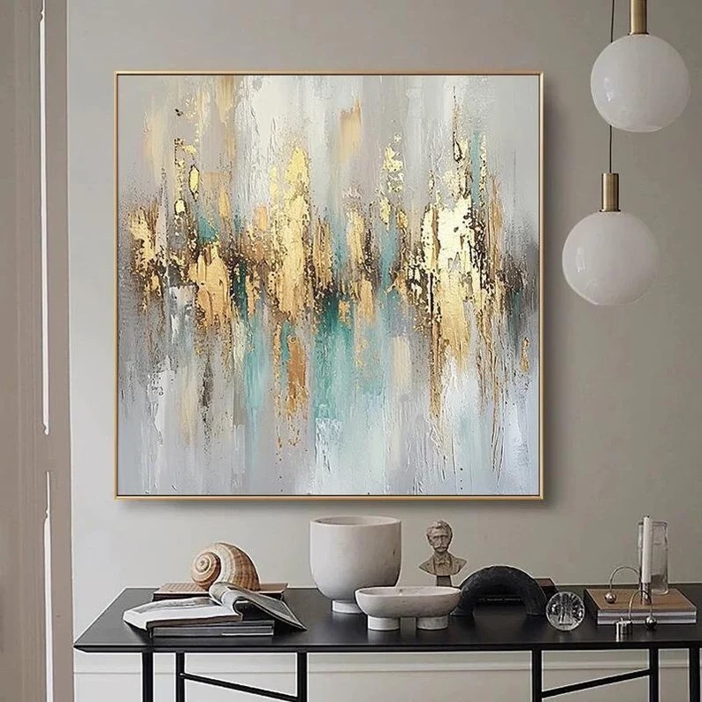 Gold Abstract Painting #ABSY460