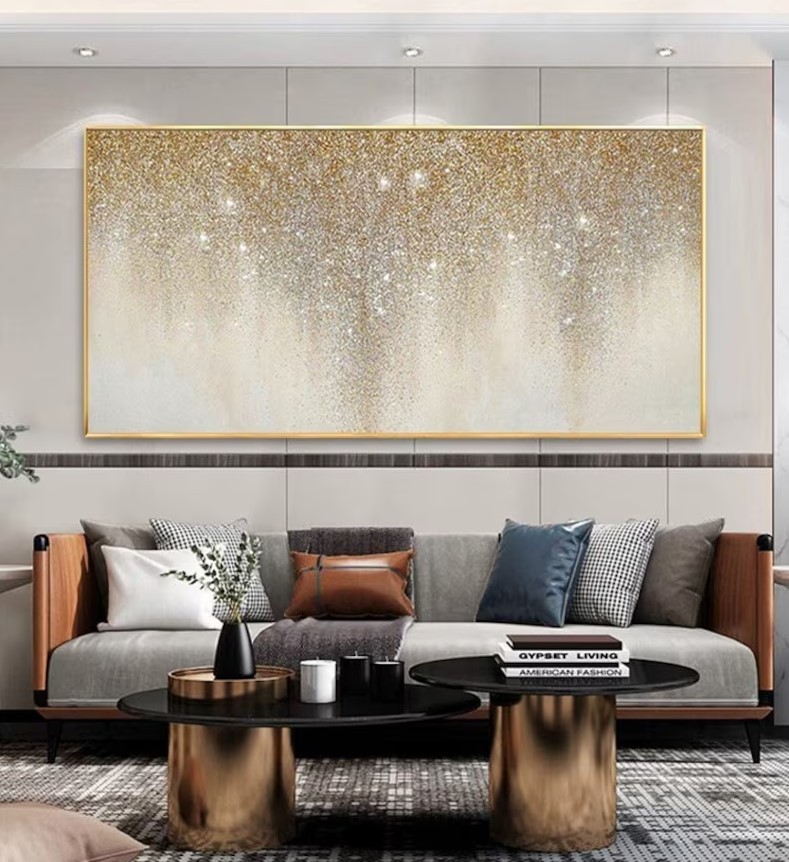 Gold Glitter Painting #ABSY463