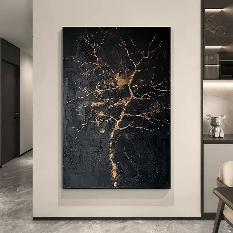 Black Textured Wall Art #ABSY464