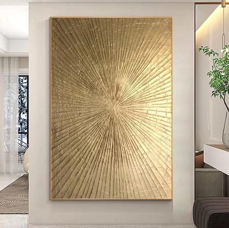 Gold Leaf Wall Art #ABSY466