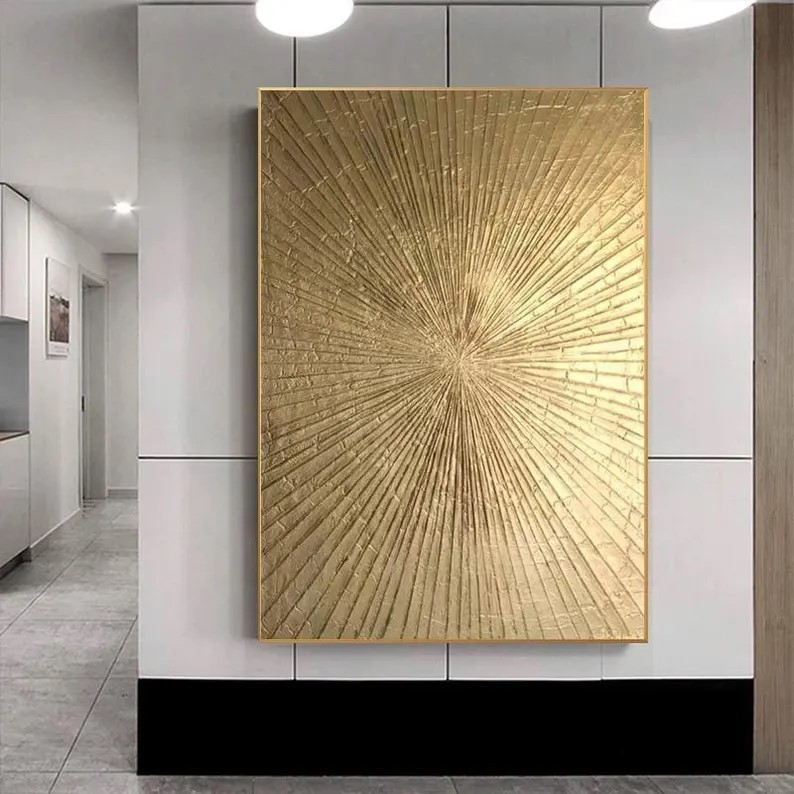 Gold Leaf Wall Art #ABSY466