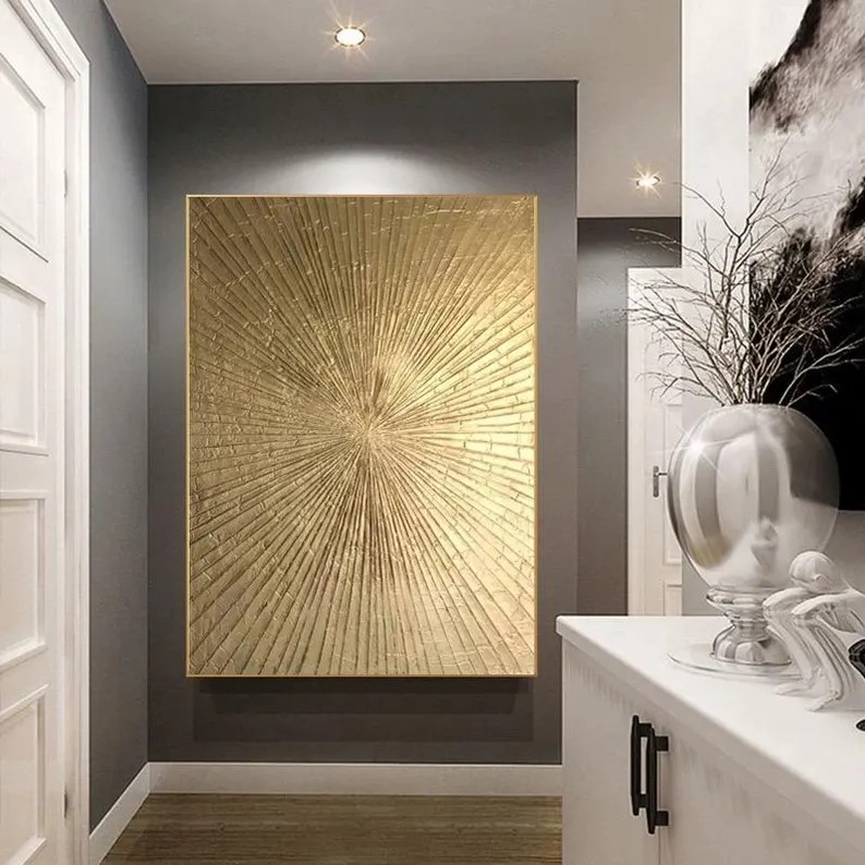 Gold Leaf Wall Art #ABSY466